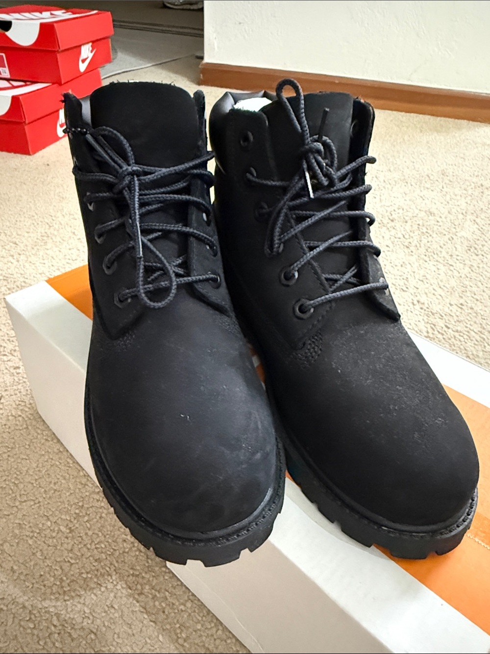 Black Timberland Boots Youth